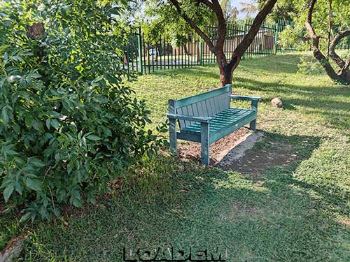 Sitting bench in Anton Hartmann park in Midrand Loadem Movers
