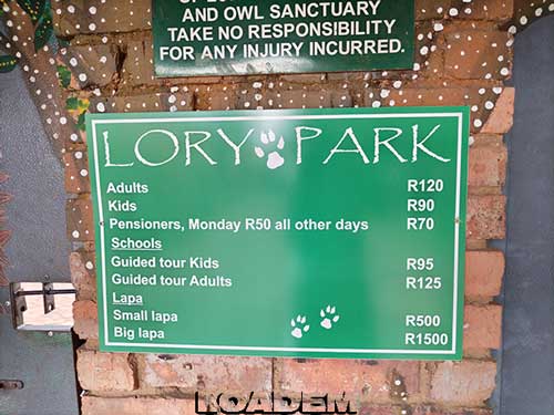 Entrance fees to Lory Park Zoo and Bird Sanctuary Top 10 Parks in Midrand, Johannesburg Loadem Movers