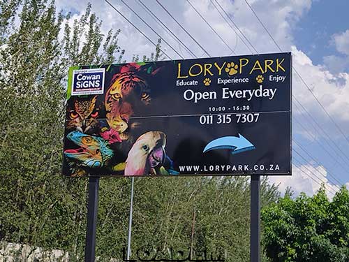 Top 10 Green Spaces and Parks in Midrand Lory Park Zoo and bird sanctuary sign Loadem Movers