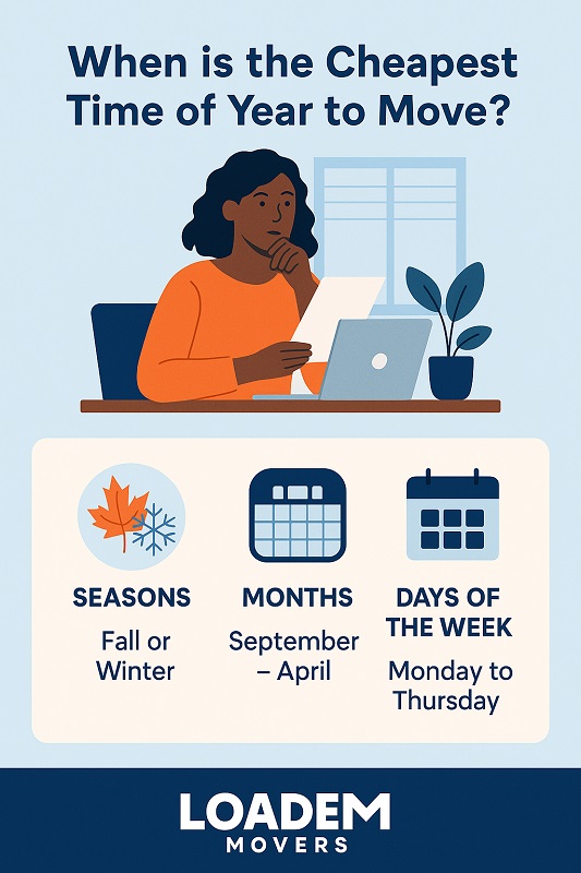 Cheapest time of the year to move Loadem Movers Randburg Sandton Johannesburg Centurion Midrand Moving company